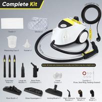 2100W Steam Cleaner, 5 Bar, 105 C, 70-Minute Runtime, 2.1 L Tank, Child Safety Protection - for Floors and Windows