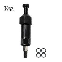 Lubrication Nozzle Clearing Device Grease Fitting Cleaning Tool, Clears Clogged Fittings by Hydraulic Pressure, Heavy Professional Maintenance Short