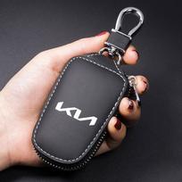 Car Key Case Full Cover Protection HRIJS45 Shell Bag Keychain Pouch For KIA KN K3 K5 Sportage Sorento Picanto Ceed RIO 2 3 4 Accessories gray