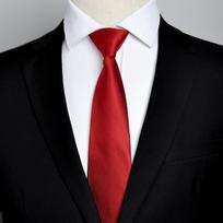 Lazy zipper tie for men formal business professional tie white