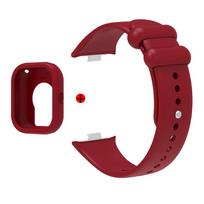 2 viename dėklas + dirželis Redmi Watch 5/4 laikrodžiui Aukštos kokybės silikoninis laikrodžio apsauginis korpusas ir apyrankė Viena spalva Redmi Watch 4 For Redmi Watch 5 4 brown