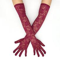 Elegantiškos Gėlių Nėrinės Moteriškos Ilgos Pirštinės Važiavimui Alkūne Seksualios Tuščiavidurės Tinklelio Pirštinės Vestuvinės Vakarinės Suknelės Vestuvių Šventės Pirštinės brown