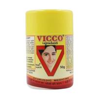 Vicco Vajradanti Gum Protection Toothpowder 50g Pack of 1 – Herbal Ayurvedic Oral Care for Strong Teeth and Gums yellow