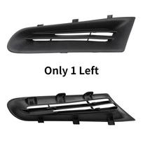 Car Front Bumper Grill For Renault Clio MK3 2005-2009 Fog Light Open Vent Grille Intake Fog Light Headlight Cover 7701208684 Only 1 Left black