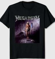 Megadeth Countdown To Extinction Short Sleeve Black All size T Shirt Unisex T-Shirt L gray