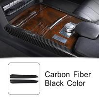 Carbon Texture Car Gear Shift Panel Both Side Cover Trim Strip For Mercedes Benz E Class W212 2014-15 Interior Accessories Decal