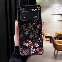 Shining Flowers Case for Xiaomi Poco F8 M5 C71 C61 C50 X3 X4 X5 X7 Pro M3 M4 M7 Pro F3 F1 C75 Funda Phone Cover Poco M5 gray
