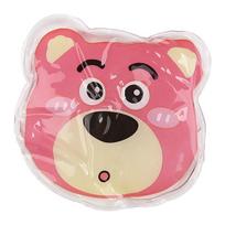 Winter heating-Self Cartoon Hand Warmer Carry Cute Round Break Hot Water Bag Can Be Reused PracticalDesign UsefulFeatures pink