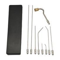 Aukšto slėgio plovimo įrangos antgalių rinkinys Greito prijungimo sistema Aukšto slėgio prailginimo strypas Aukšto slėgio plovimo įrangos priedų rinkinys 9pcs gray