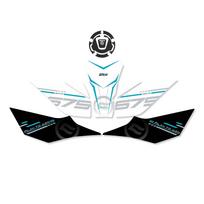 For CFMOTO 675SR Fuel Tank Protection Stickers Kits Of Motorcycle Accessories Gas Fuel Pad Decoration Refit Decals white