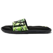 Under Armour Ignite 6 Graphic Strap Slide 'Black Green Citrine Camo' 3024450-001 40 black
