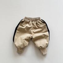 Kids Contrast Color Thickened Fleece Casual Long Pants For Boys And Girls 130cm chaki