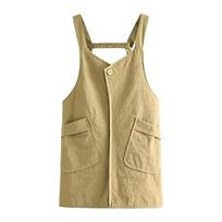 Anti-fouling Kitchen Apron Waterproof Cooking Baking Bibs Catering Work Clothes  for Home Kitchen chaki