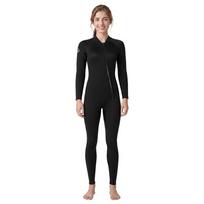 Womens 3mm Full Wetsuit With Front Zipper Long Sleeve Warm Thermal Dive Surf Snorkel Suit Cold Water XXL