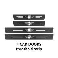 MINI automobilio durų slenksčio apsaugos apdailai Anglies Pluošto Lipdukai Countryman Clubman Cooper One JCW R56 R50 R53 R58