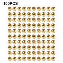 Countersunk Hole One Side Fly Tying Beads Bead Heads Retaining Head Design gold-4mm beige