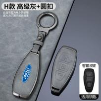 High quality Car Full Cover Smart Remote Key Case for Ford Focus 3 4 ST TEDFD5 Mondeo MK3 MK4 Fiesta Fusion Kuga 2013 2014 2015 2017 gray