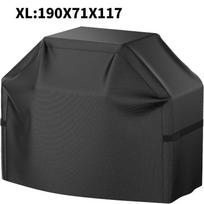 Multiple Size Grill Cover, Heavy Duty Waterproof Barbecue Gas Grill Cover, Black, Heat Resistant, Stain Resistant, Waterproof 190x71x117cm