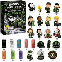 Kalėdinio laukimo kalendorius su Advento dėžutėmis šventinei dekoracijai ir dovanoms Claw Snoopy