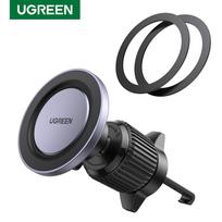 UGREEN Magnetic Car Phone Holder Air Vent Car Phone Stand For Magsafe iPhone 15 14 13 ProMax Xiaomi Samsung Strong Magnet Holder pilka