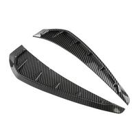 Pairs 35cm Car Fender Side Air Vent Cover Trim Modified Carbon Fiber Black Fender Side Gills Universal Air Vent Decorative Stick black