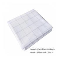 Grid-Patterned Fusible Interfacing Flexible Nonwoven with Backing 1.22M 4YD white