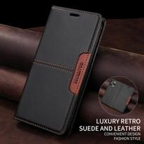 Prabangus odinis dėklas Samsung Flip Folio su RFID blokavimo pinigine, stoveliu, apsauginiu dangteliu, dėklu Samsung Galaxy A16 A26 A36 A56 A55 A72 S25Ultra Samsung Galaxy A72 juoda