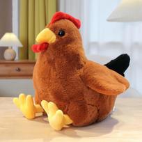 Miela didelio sekso lėlė pliušinis žaislas viščiukas vištos lėlė darželio kūdikių raminanti lėlė 30cm（0.35kg）