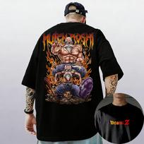 Dragon Ball Z Men Women Son Goku Master Roshi Print Tshirt Cotton Kid Clothes Funny Short Sleeve Harajuku New Arrival TShirts 4XL brown