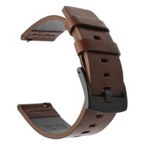 NEW 20/22mm Watch band Quick release Leather Strap for Samsung Galaxy Watch 3 Active2 40 44mm huawei watch gt2 WatchBand 18 24mm 18mm black