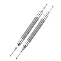 Precise Watch Tool Double Ended Screwdriver Interchangeable 1.2mm V Tip 1.0mm Flat Heads For Watchmakers Jewelers Hobbyists gray