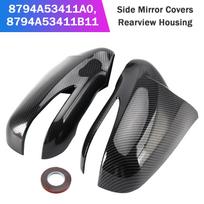 Side Mirror Covers Rearview Housing Carbon for Lexus IS250 IS350 2009-2012 black
