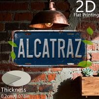 Vintažinis Retro ALKATRAZO Kalėjimo Salos Aliuminio Skardos Ženklas Sienos Meno Dekoras San Francisko Istoriniam Kelionėms Garažui Barui Vyriškam Kambariui D 15x30cm(5.9x7.8inch) blue
