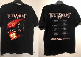 Testament Band 2 Sides North America Tour 2026 Collection All Size N05.235 M black