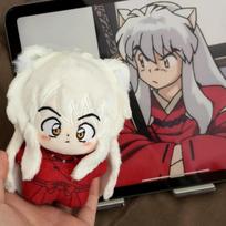 Anime Inuyasha Figure 10Cm Cute Plush Doll Sesshomaru Cotton Doll Plush Keychain Pendant Collection Toys Birthday Xmas Gifts 10cm white