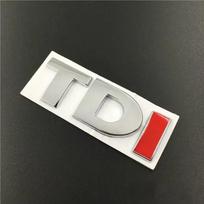 Metal TDI Logo Front Hood Grille Rear Trunk Badge Emblem Sticker Decals for VW Polo Golf MK5 MK6 Jetta Passat GTI Touran Bora NG5