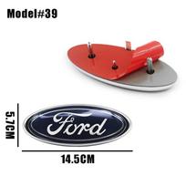 Ford Logo Front Grille Logo Hood Badge Emblem Sticker Blue Auto Accessories For Focus mk2 mk3 Fiesta F150 F250 Ranger Mondeo mk4 QL7