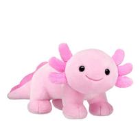 Naujas 25 cm rožinis aksolotlio pliušinis žaislas Minkštas kimštas gyvūnas Animacinis pliušinis žaislas Aksolotlio lėlės Vaikams Suaugusiems Žaidėjo dovana Namų dekoracija 25cm white