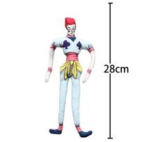 Anime Gon Freecss Figure Hisoka Killua Zoldyck Plush Toy Cosplay Stuffed Doll Twistable Iron Wire Cotton Doll Birthday Fans Gift 28CM white