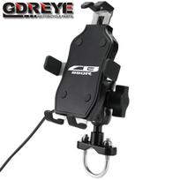 For HONDA CB650R CBR650R CB 650R 2019 2020 2021 Motorcycle CNC Handlebar Rearview Mirror Mobile Phone Holder GPS stand bracket Space Grey gray