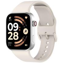 Smooth Solid Color Silicone Watch Band for Xiaomi Band 10 Pro 9 Pro Redmi Watch 6, Replacement Bracelet Strap, Strap Only For Xiaomi Band 10 Pro / 9 Pro / Redmi Watch 6 gray