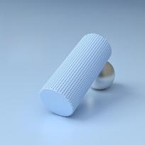 Textured EVA Foam Yoga Roller for Pilates and Home Workouts mėlyna