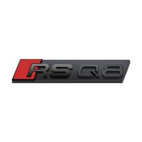 1PCS ABS Plastic Car Front Grille Badge Logo Decoration Stickers For Audi RSQ8 RSQ3 RSQ5 RSQ4 Exterior Modification Accessories