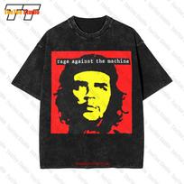 Rage Against The Machine Che Guevara Vintage Oversized Tshirt N5on 2XL red