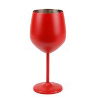 500 ml nerūdijančio plieno taurė raudonojo vyno kokteilių stiklinė nedūžtama metalinė aukšta šampano taurė baro KTV europietiško stiliaus taurė Red