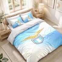 Bedding Set 1 Duvet Cover 2 Pillowcases Lazio FC Print Bedroom Home Decoration 135cmx200cm