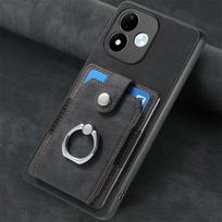 Shockproof Case for Xiaomi Redmi Note 17 Pro Max 5G 2026 Leather Card Back Cover Redmi Note 17 Pro Stand Funda Redmi Note 17 5G black