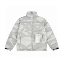 Vyriška moteriška žieminė pūkinė striukė 90% žąsų pūkai 450g Šilta stora parka Laisvo kirpimo gatvės stilius XXL gray
