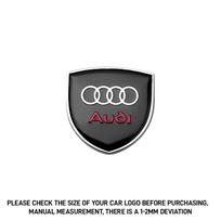 3D Metal Car Side Body Tail Trunk Window Decoration Badge Sticker For  Audi S 8P 8v 8l A4 b8 b6 b9 A6 c7 Q3 Q5 Q7 RS3 RS4 RS5 A5 gray