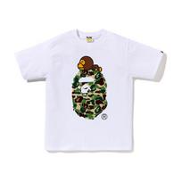 Bape 1st Camo Milo ant didelio beždžionės marškinėlių 0ZXTEMX10004M M white